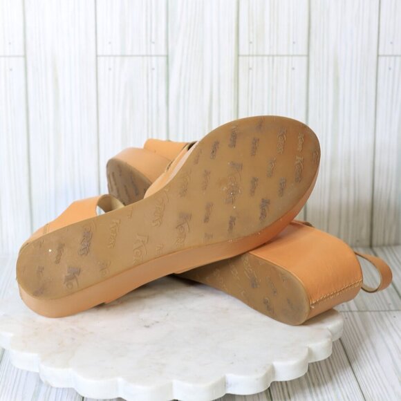 Korks by Kork-Ease Size US 9 Women's Saddle Brenda Leather Wedge Sandals - Picture 8 of 9